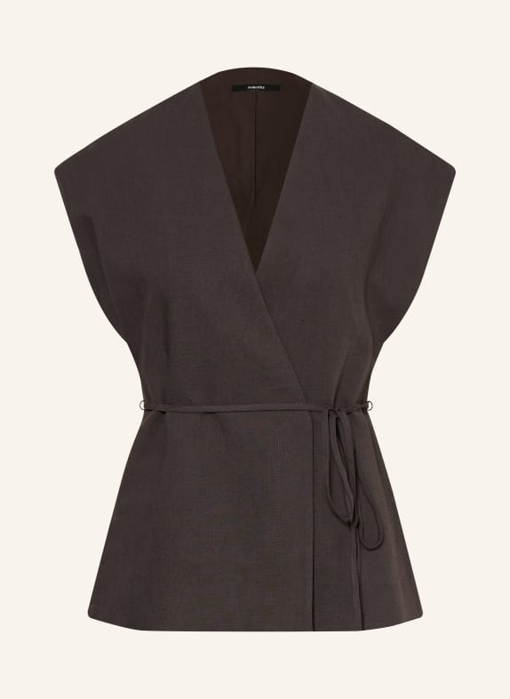 someday VARYN Blazer Vest DARK BROWN