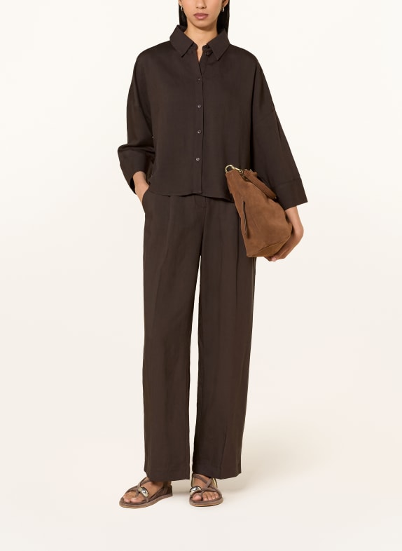 someday ZALEA-blouse met 3/4-mouwen MARRON FONCÉ