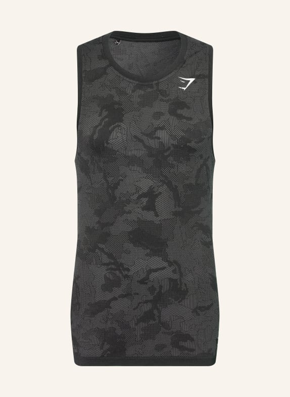 GYMSHARK Tanktop GEO SEAMLESS SCHWARZ