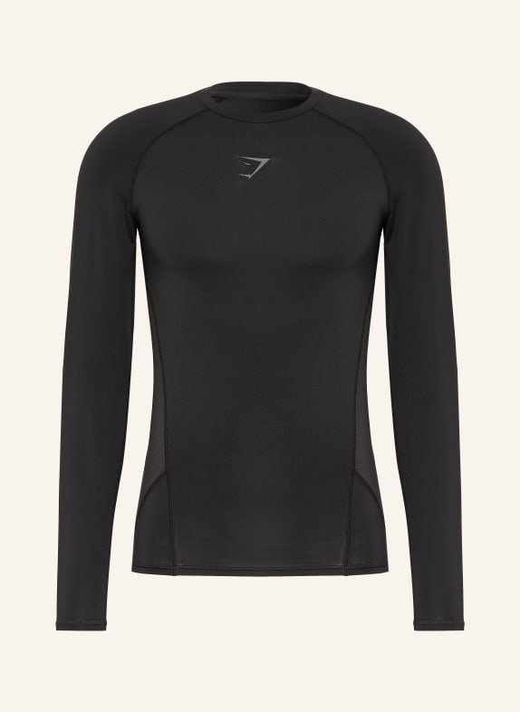 GYMSHARK Longsleeve ELEMENT SCHWARZ
