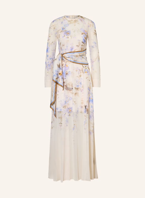 ZIMMERMANN Kleid LUNA CREME / HELLLILA / KHAKI