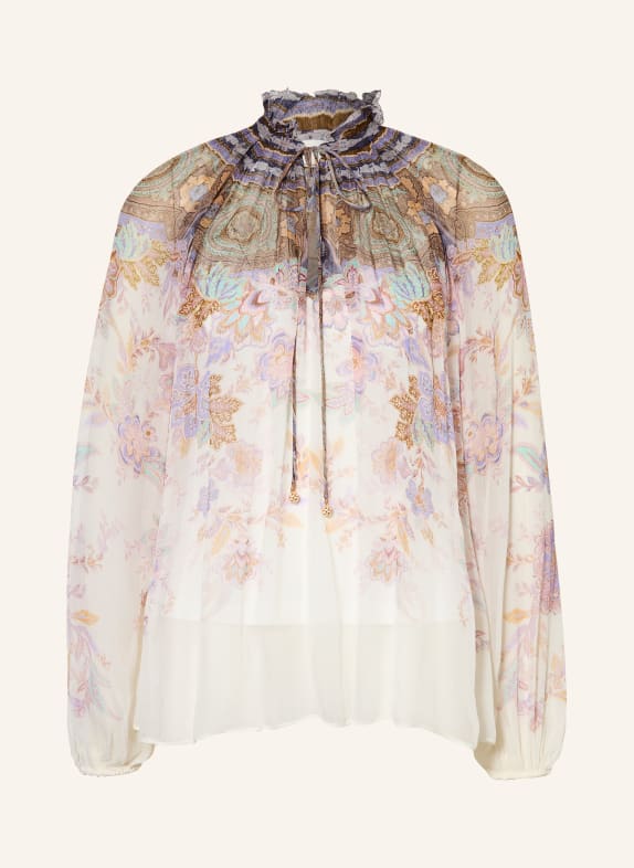 ZIMMERMANN Blusenshirt LUNA CREME / ROSÉ / LILA