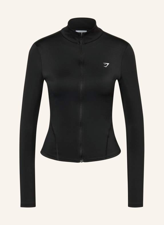 GYMSHARK Trainingsjacke SCHWARZ