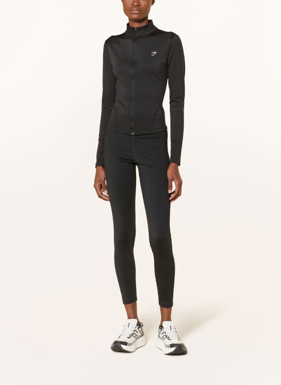 GYMSHARK Trainingsjacke SCHWARZ