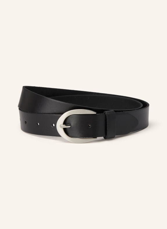 Vanzetti ceinture en cuir NOIR / ARGENT