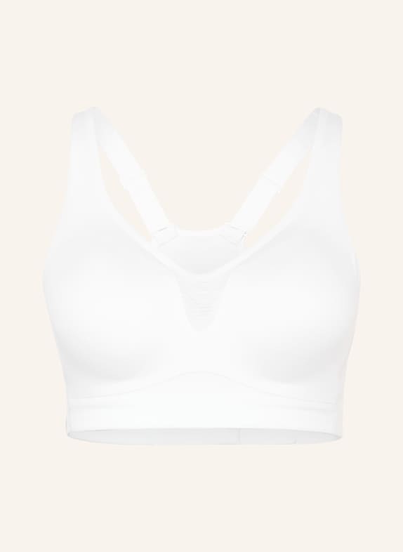 GYMSHARK Sport-BH mit Mesh WEISS