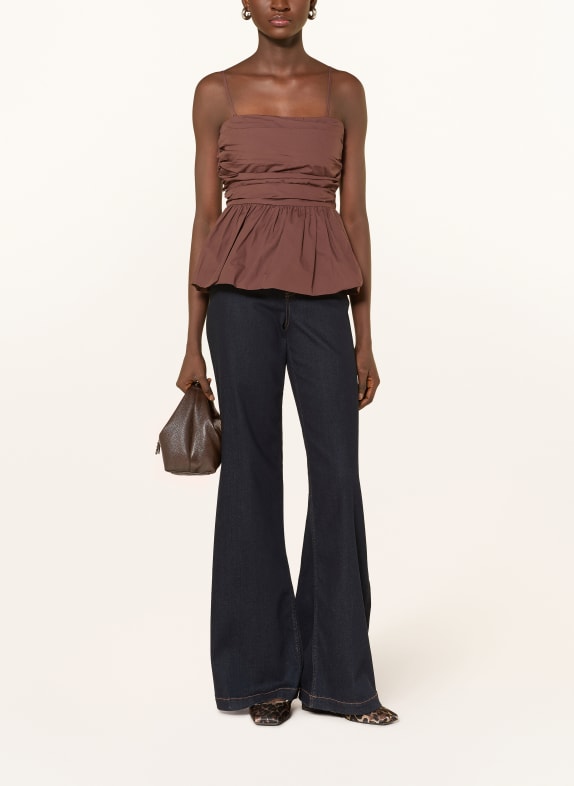 GRACE & MILA Top VALO MARRON FONCÉ