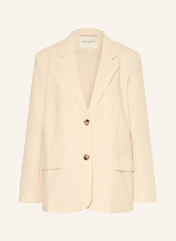 GRACE & MILA Blazer VELVET ÉCRU / BLANC