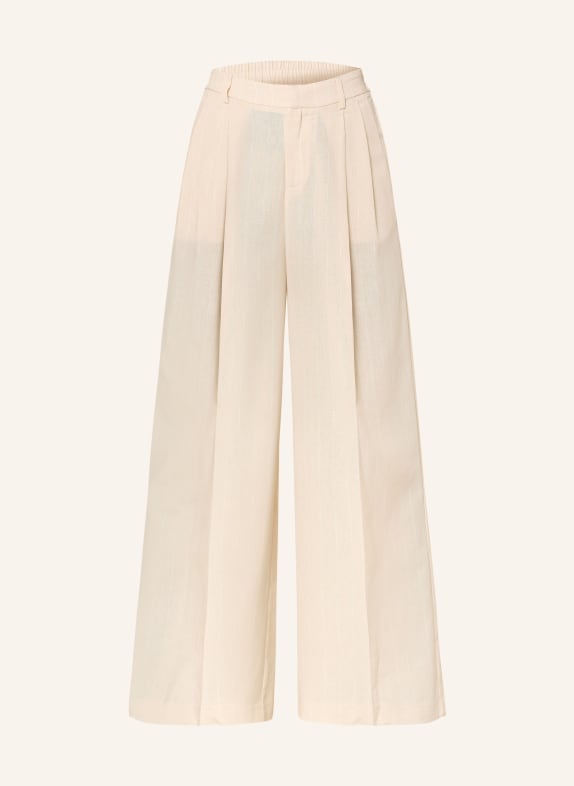 GRACE & MILA Pantalon Marlene VERY JAUNE CLAIR / BLANC
