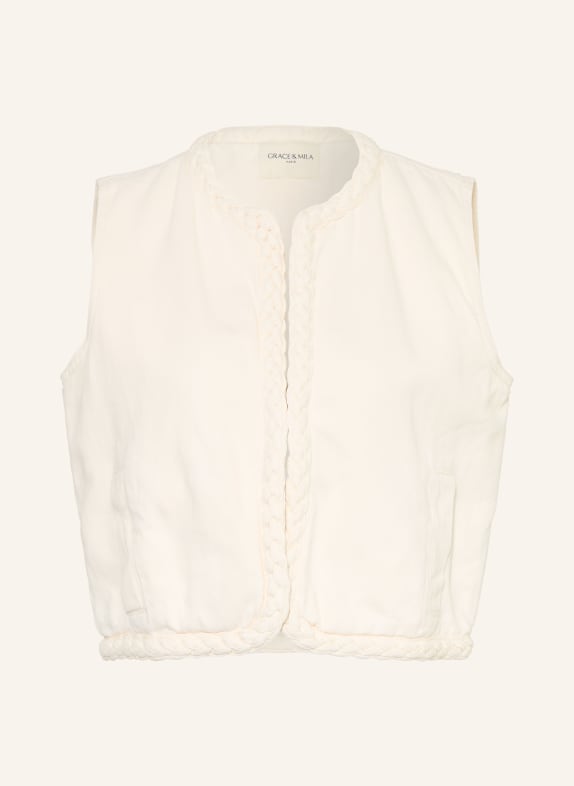 GRACE & MILA VERONA denim vest ECRU