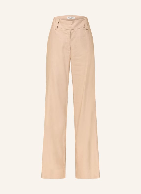 Marc O'Polo Hose mit Leinen CAMEL