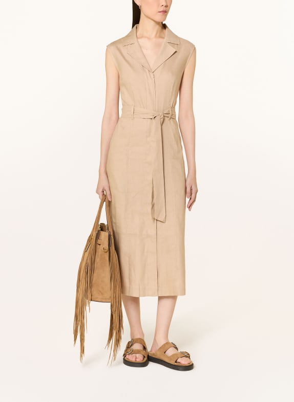 Marc O'Polo Dress with linen BEIGE
