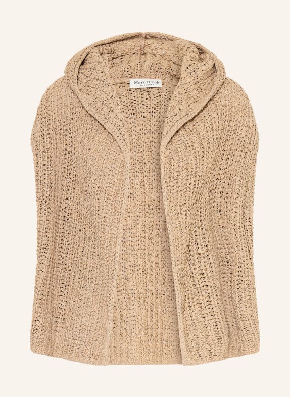 Marc O'Polo pokrowiec z dzianiny CAMELOWY