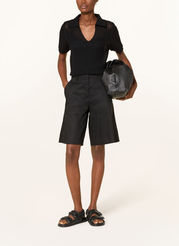 Marc O'Polo Strick-Poloshirt SCHWARZ