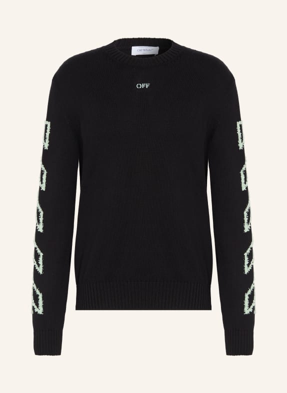 Off-White sweter CZARNY / MIĘTOWY / BIAŁY