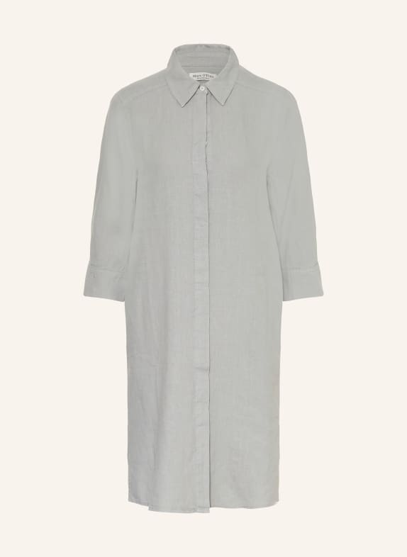 Marc O'Polo Linnen overhemdjurk met 3/4-mouwen BLAUWGRIJS