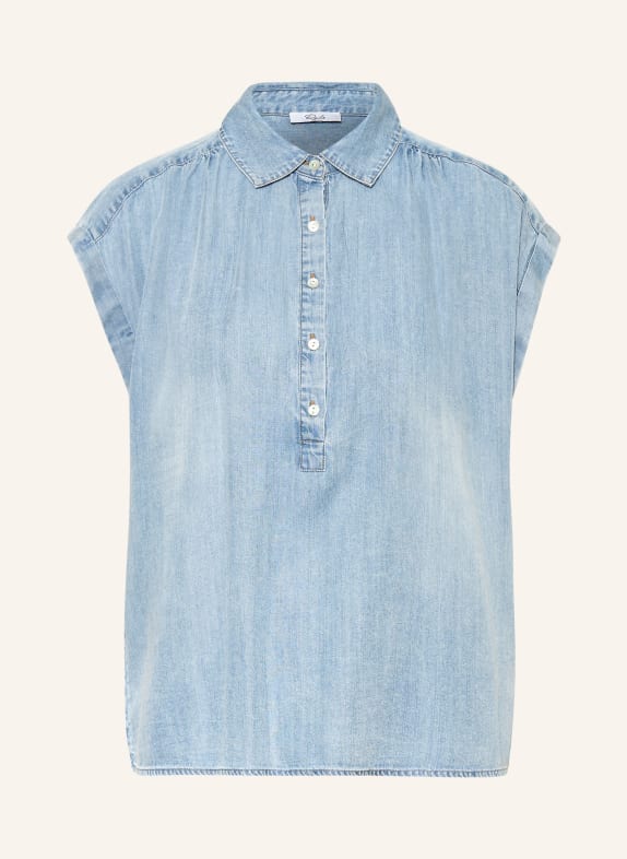 Rails Overhemd TUSCANY in jeanslook LICHTBLAUW