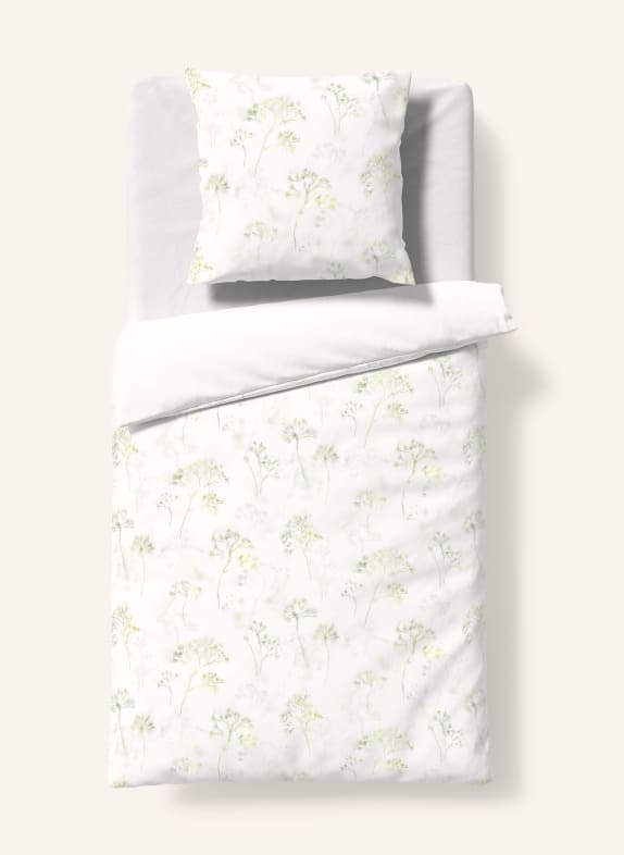 fleuresse Bettwäsche PROVENCE CASSIS WEISS / HELLGRÜN