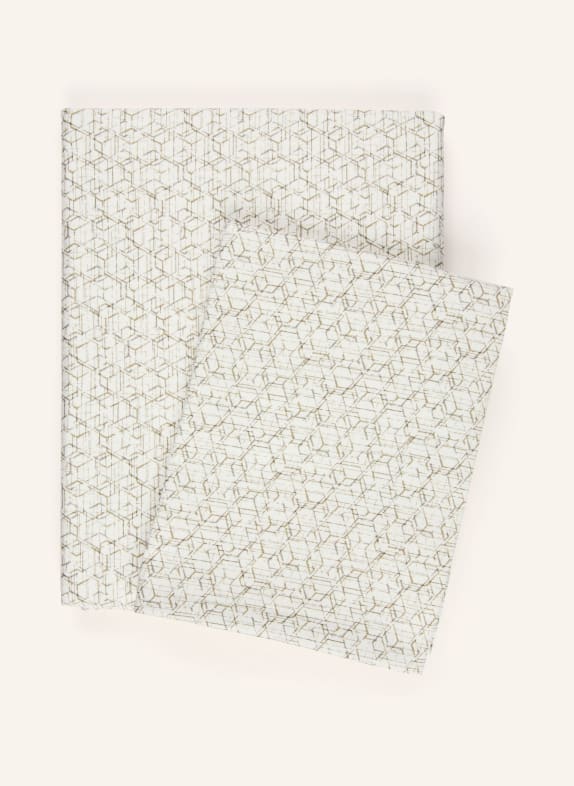 fleuresse Bettwäsche zum Wenden WEISS / OLIV / KHAKI