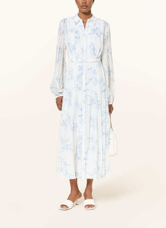 TED BAKER Hemdblusenkleid BERNIA WEISS / BLAU