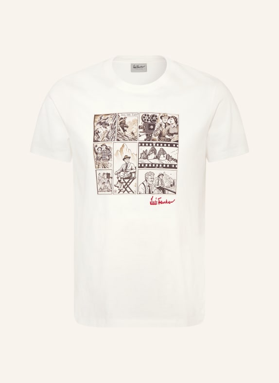 Luis Trenker T-Shirt LUCOMIC CREME / ROT / SCHWARZ