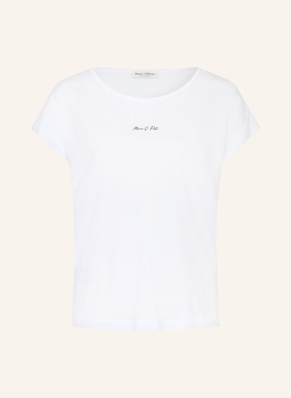 Marc O'Polo T-shirt BLANC / TURQUOISE