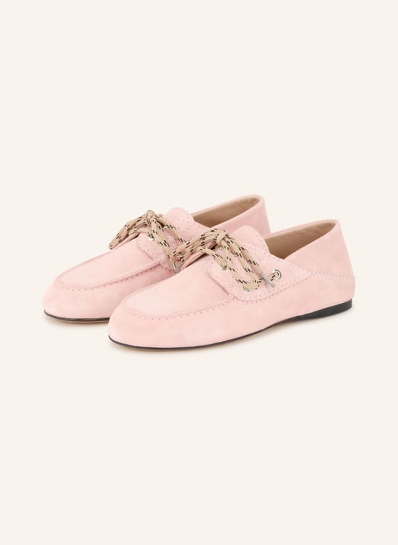 SANDRO Bootsschuhe HELLROSA / SILBER