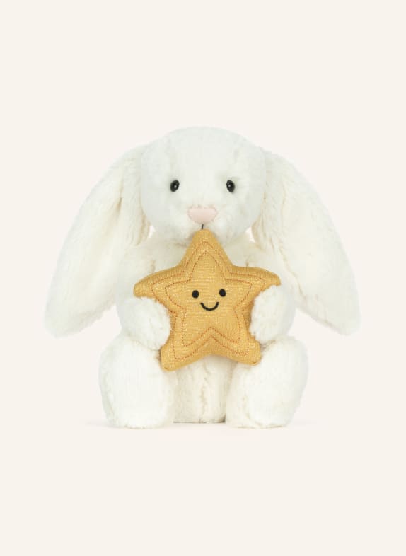 Jellycat Plyšová hračka CREAM BUNNY STAR KRÉMOVÁ / ZLATÁ