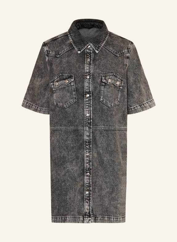 ALLSAINTS Overhemdjurk ROCK in jeanslook DONKERGRIJS