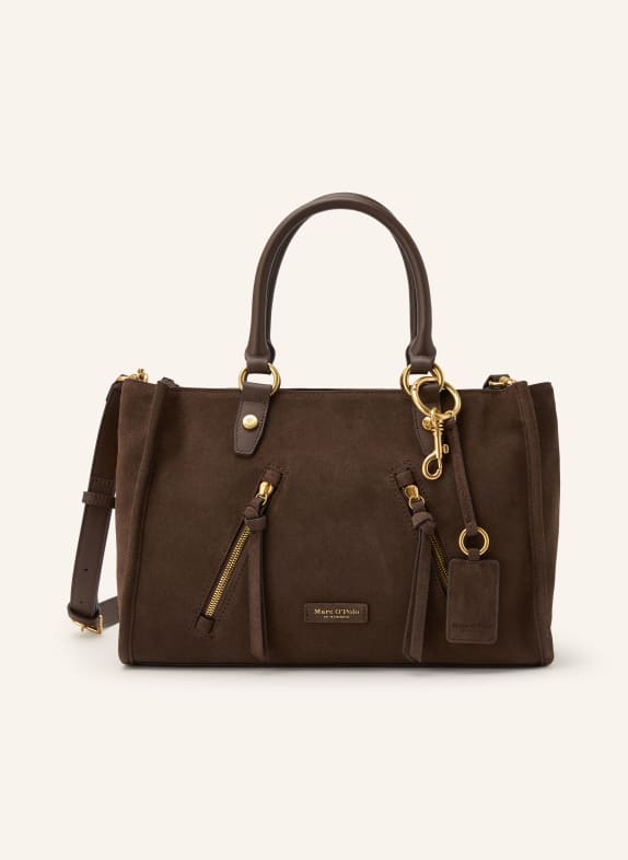 Marc O'Polo boodschappentas MARRON FONCÉ / GOUD