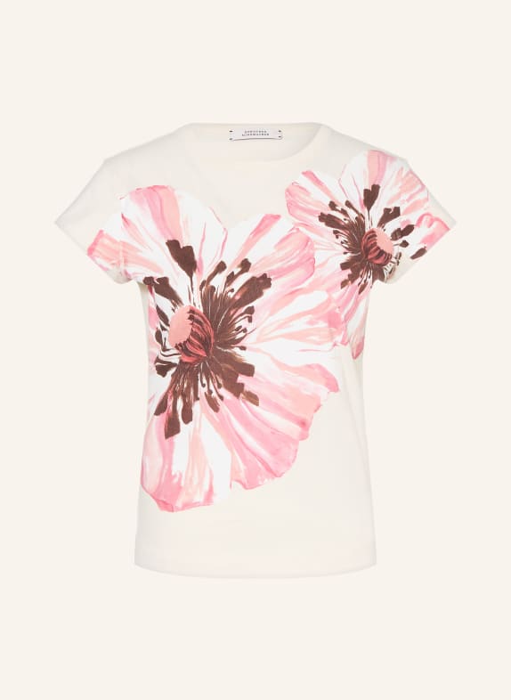DOROTHEE SCHUMACHER T-Shirt ALL TIME FAVORITES ROSA / CREME / DUNKELROT