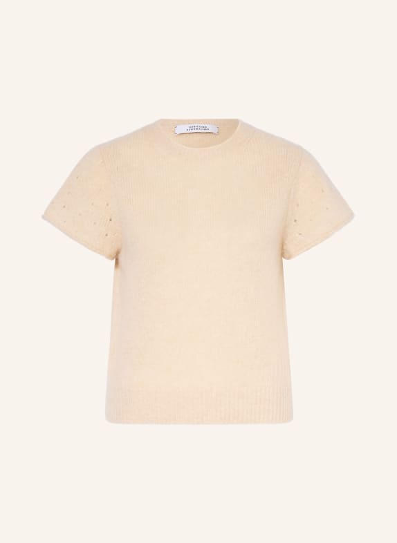 DOROTHEE SCHUMACHER Gebreid shirt LUXURY LOVE van kasjmier BEIGE
