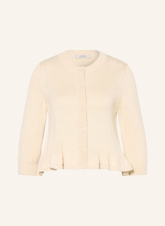 DOROTHEE SCHUMACHER Gebreid vest COTTON CANDY met 3/4-mouwen LICHTGEEL