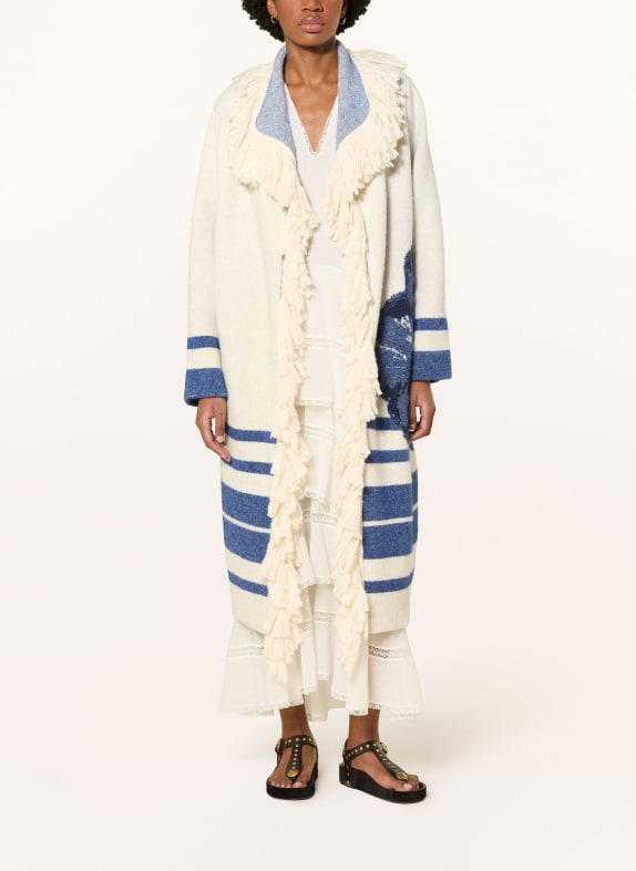 DOROTHEE SCHUMACHER Gebreide hoes POPPY GARDEN CRÈME / BLAUW
