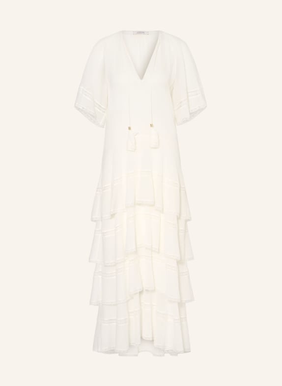 DOROTHEE SCHUMACHER DREAMFUL VOLUMES dress with flounces and lace CREAM