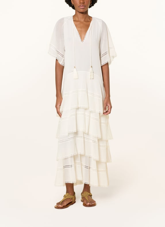 DOROTHEE SCHUMACHER Jurk DREAMFUL VOLUMES met volants en kant CRÈME