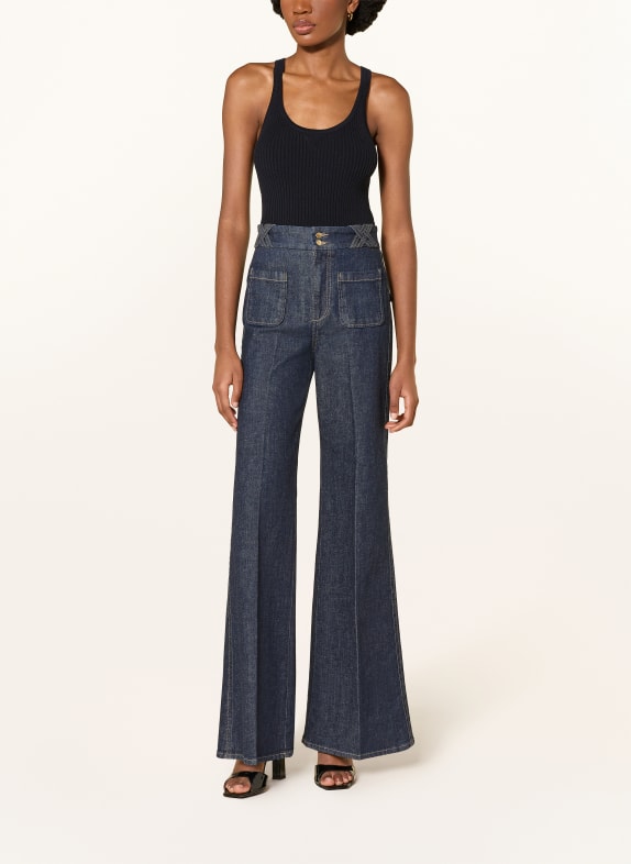 DOROTHEE SCHUMACHER Strikketop BOHEMIAN LACE MØRKEBLÅ
