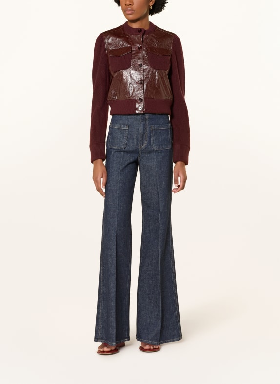 DOROTHEE SCHUMACHER Jacke IT S A MATCH im Materialmix DUNKELROT