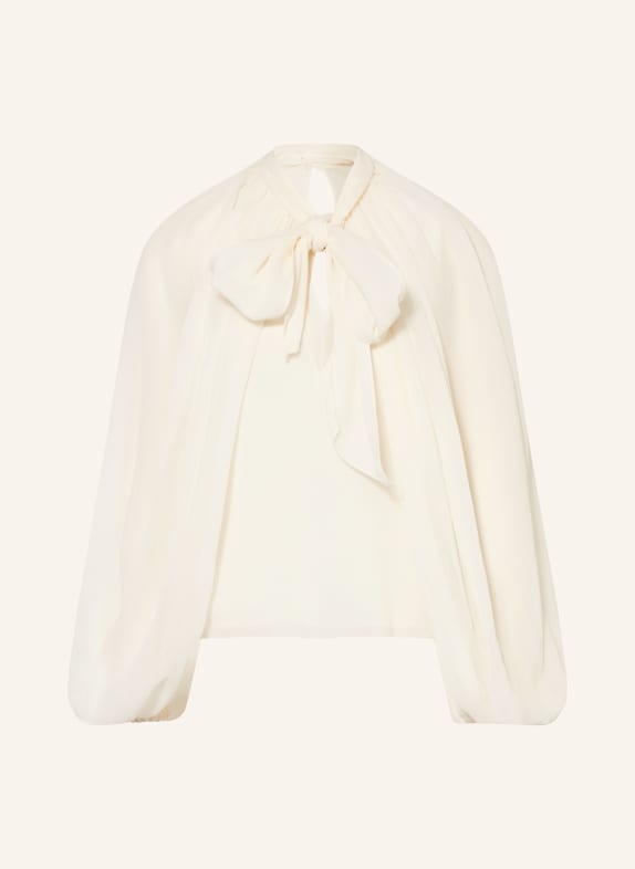 DOROTHEE SCHUMACHER DREAMFUL VOLUMES blouse shirt with detachable bow tie CREAM