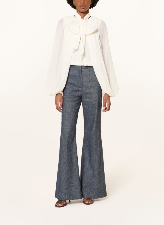 DOROTHEE SCHUMACHER Blouse DREAMFUL VOLUMES met afneembare strik CRÈME