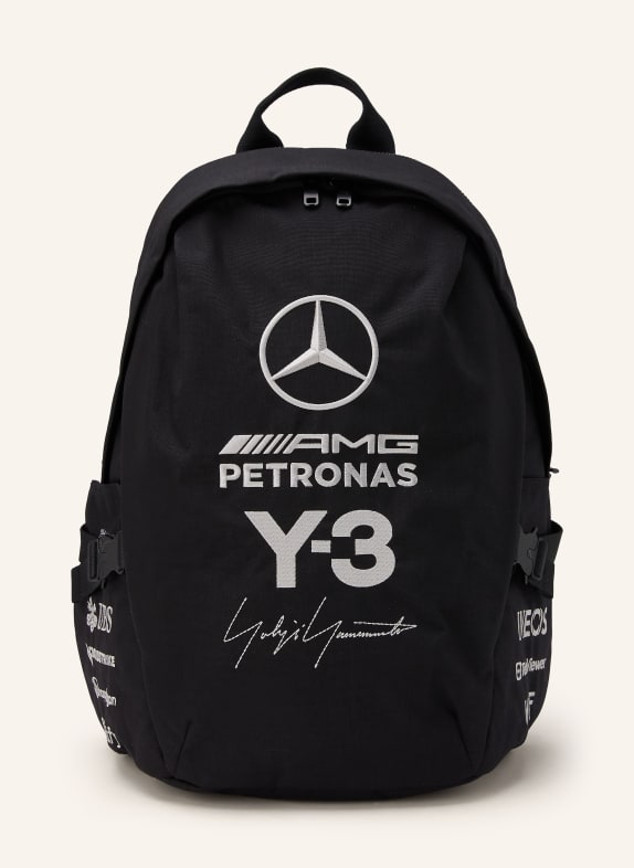 Y-3 Rucksack MERCEDES - AMG PETRONAS FORMULA ONE mit Laptop-Fach SCHWARZ