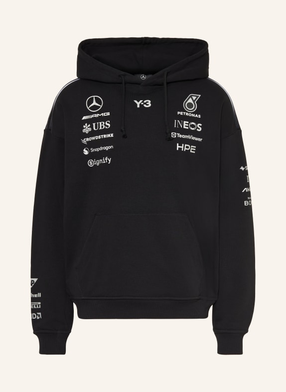 Y-3 MERCEDES - AMG PETRONAS FORMULA ONE TEAM hoodie BLACK / SILVER