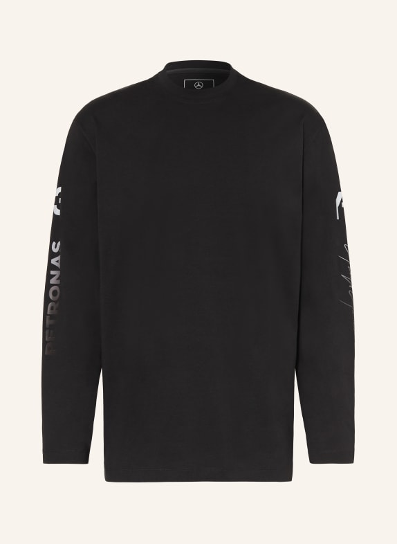 Y-3 MERCEDES - AMG PETRONAS FORMULA ONE TEAM long-sleeved shirt BLACK / GRAY / WHITE