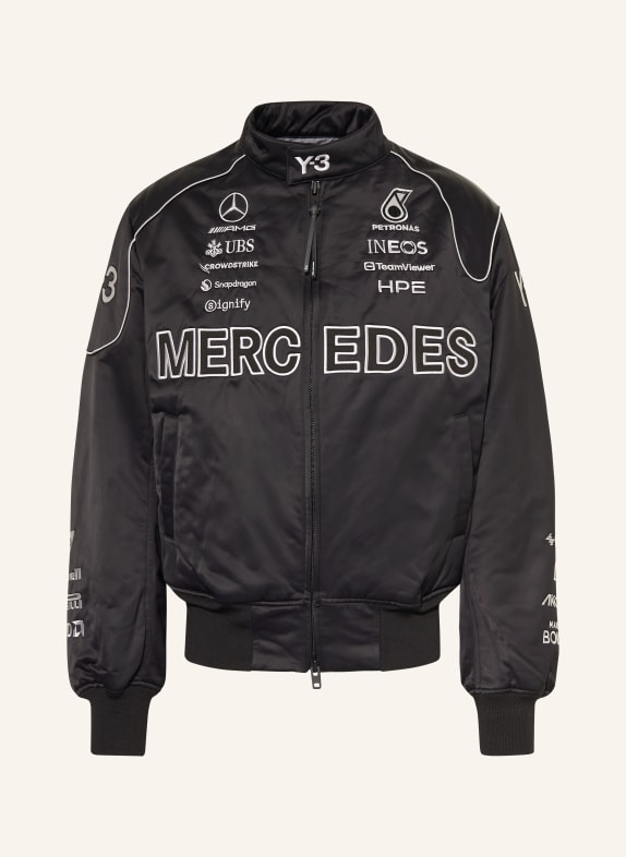 Y-3 Satinblouson FERCEDES - AMG PETRONAS FORMULA ONE TEAM SCHWARZ / SILBER