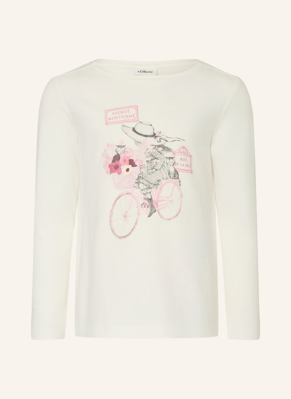 s.Oliver RED Longsleeve ECRU / ROSA