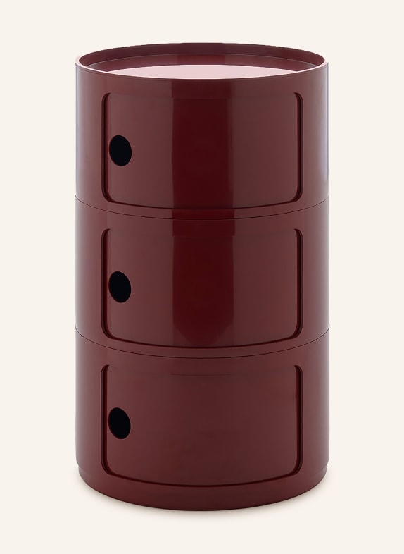 Kartell COMPONIBILI side table DARK RED
