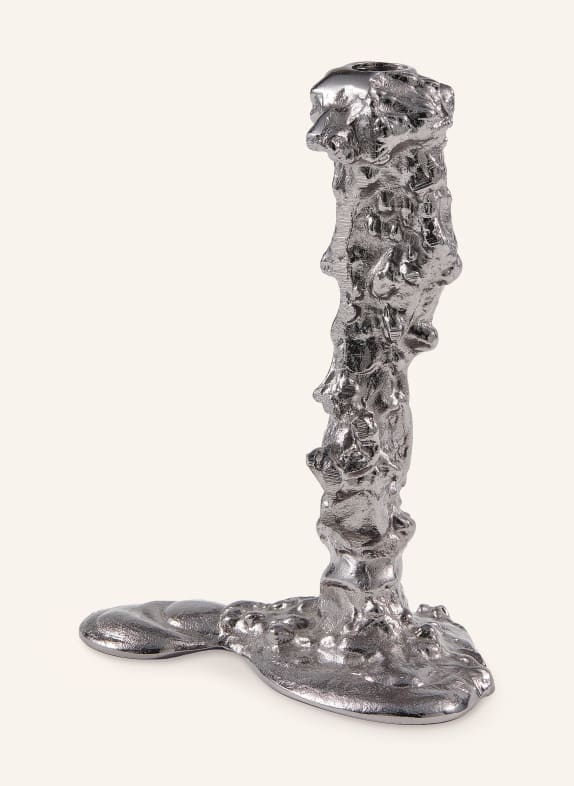 POLSPOTTEN Kandelaar DRIP L ZILVER