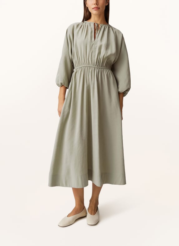 OPUS WORTY Dress with 3/4-length sleeves LIGHT GREEN