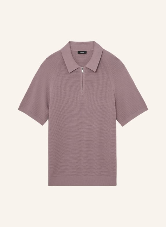 REISS Dzianinowa koszulka polo ESTATE BRUDNY RÓŻ