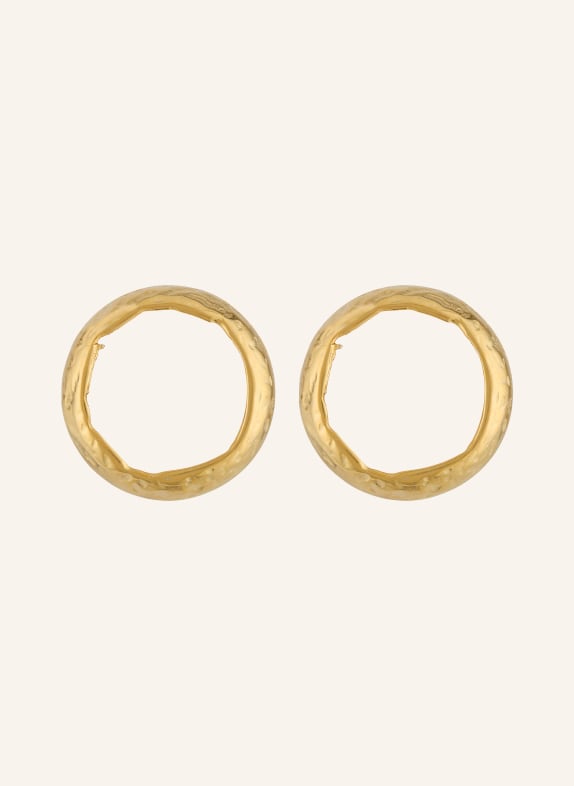 VANESSA BARONI ear clips GOLD / WHITE
